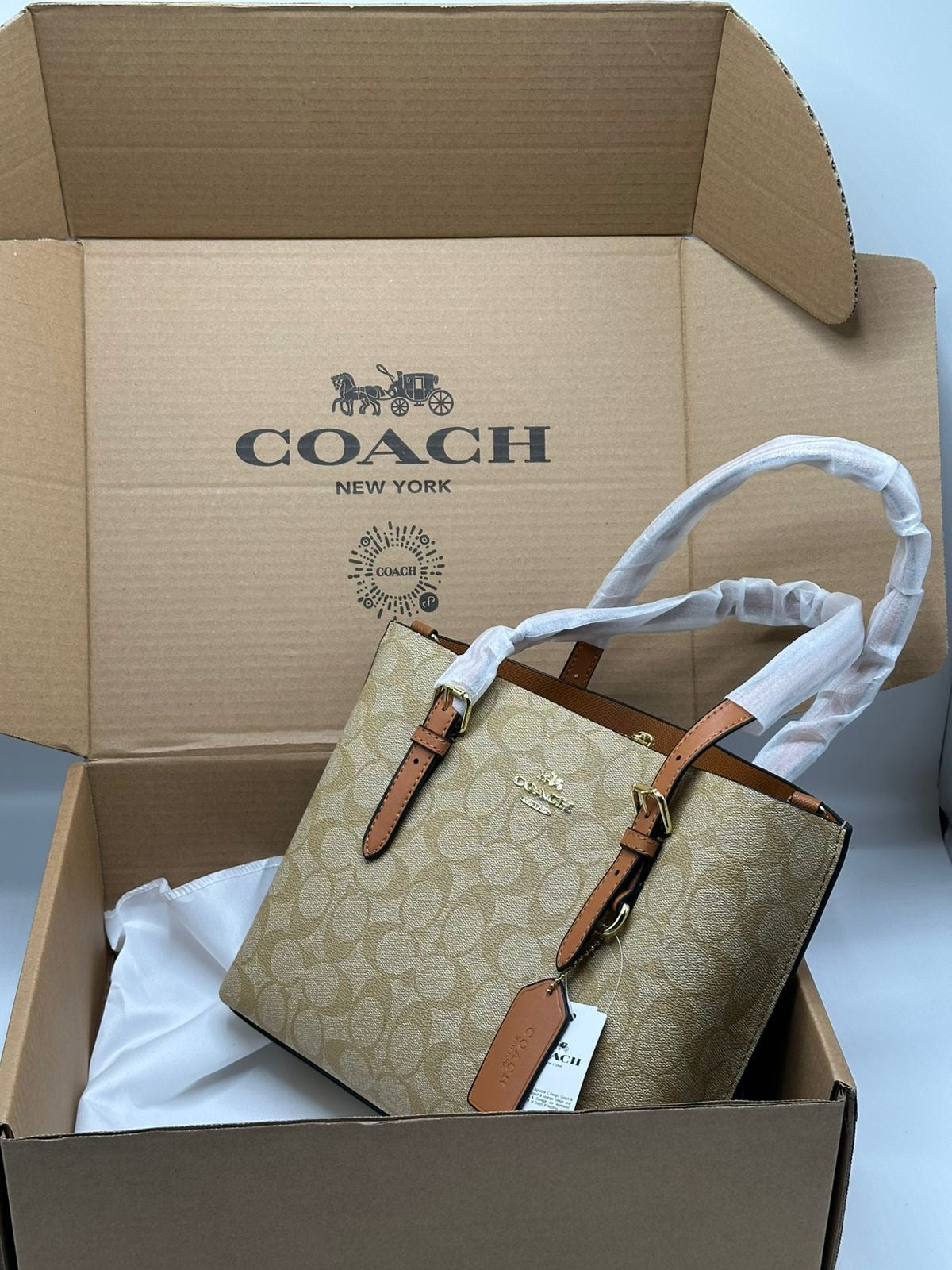 Coach Mollie Small Tote with Brand Box
