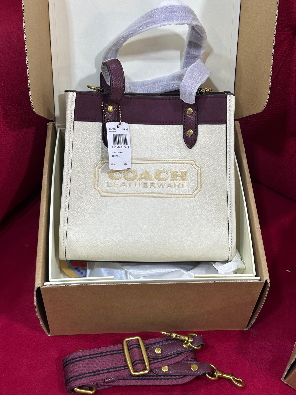 Coach Field Tote 22 with Brand Box