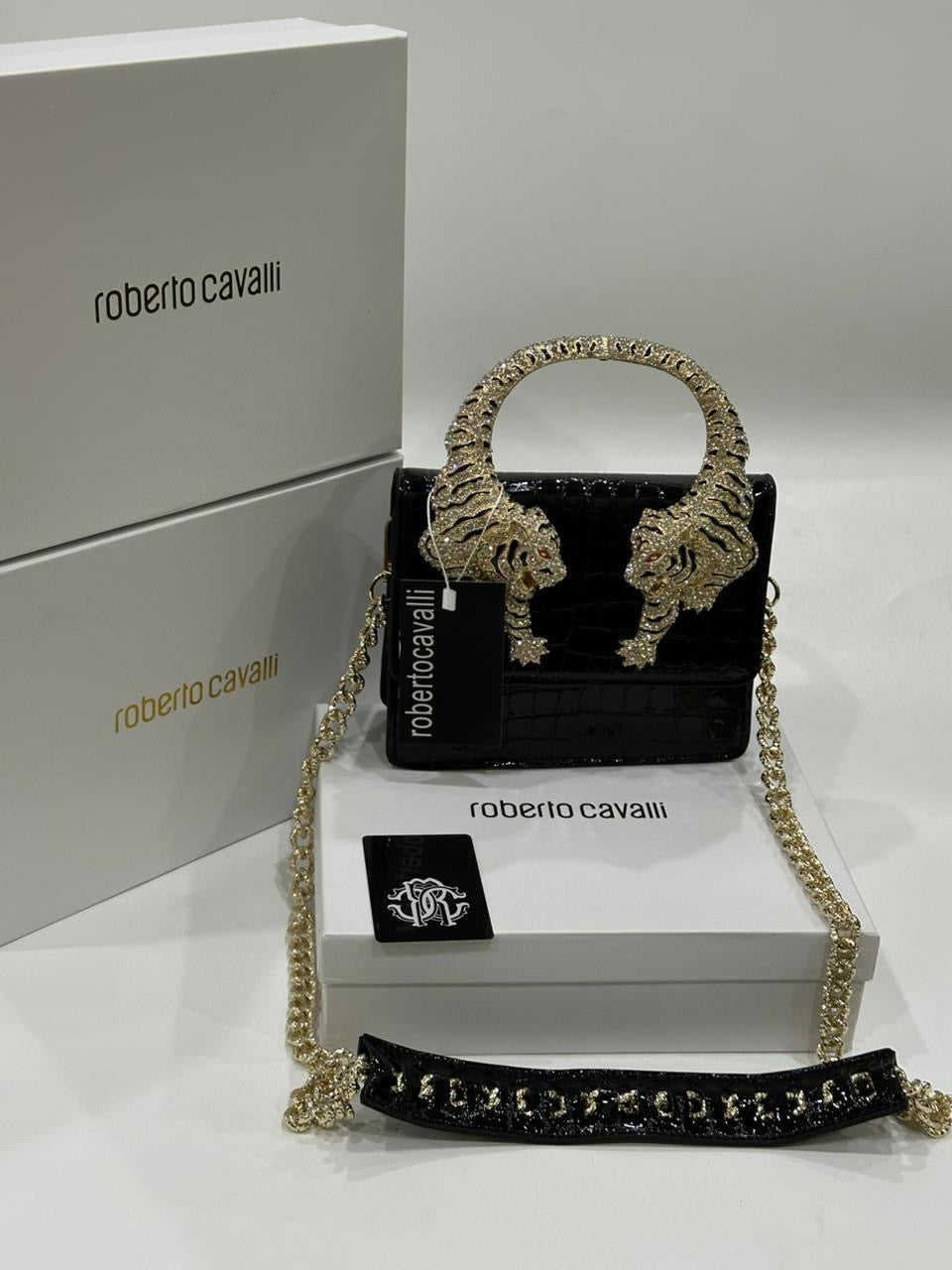 Roberto Cavalli Roar Bag with Brand Box