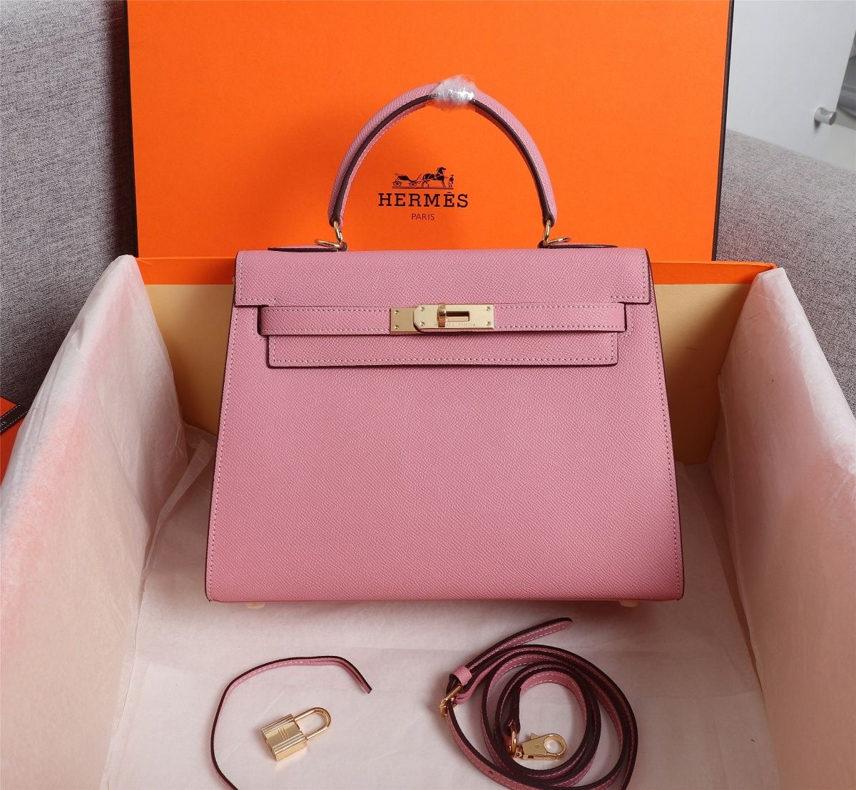 Hermes kelly 25 cm with Brand Box- Premium