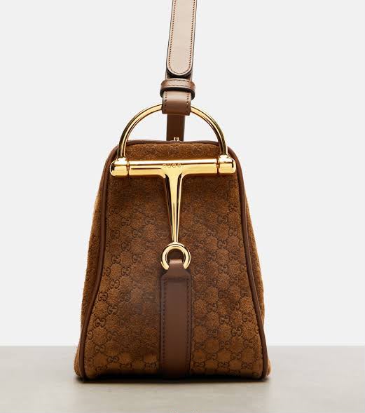 Gucci Half Horsebit Shoulder Bag with Brand Box