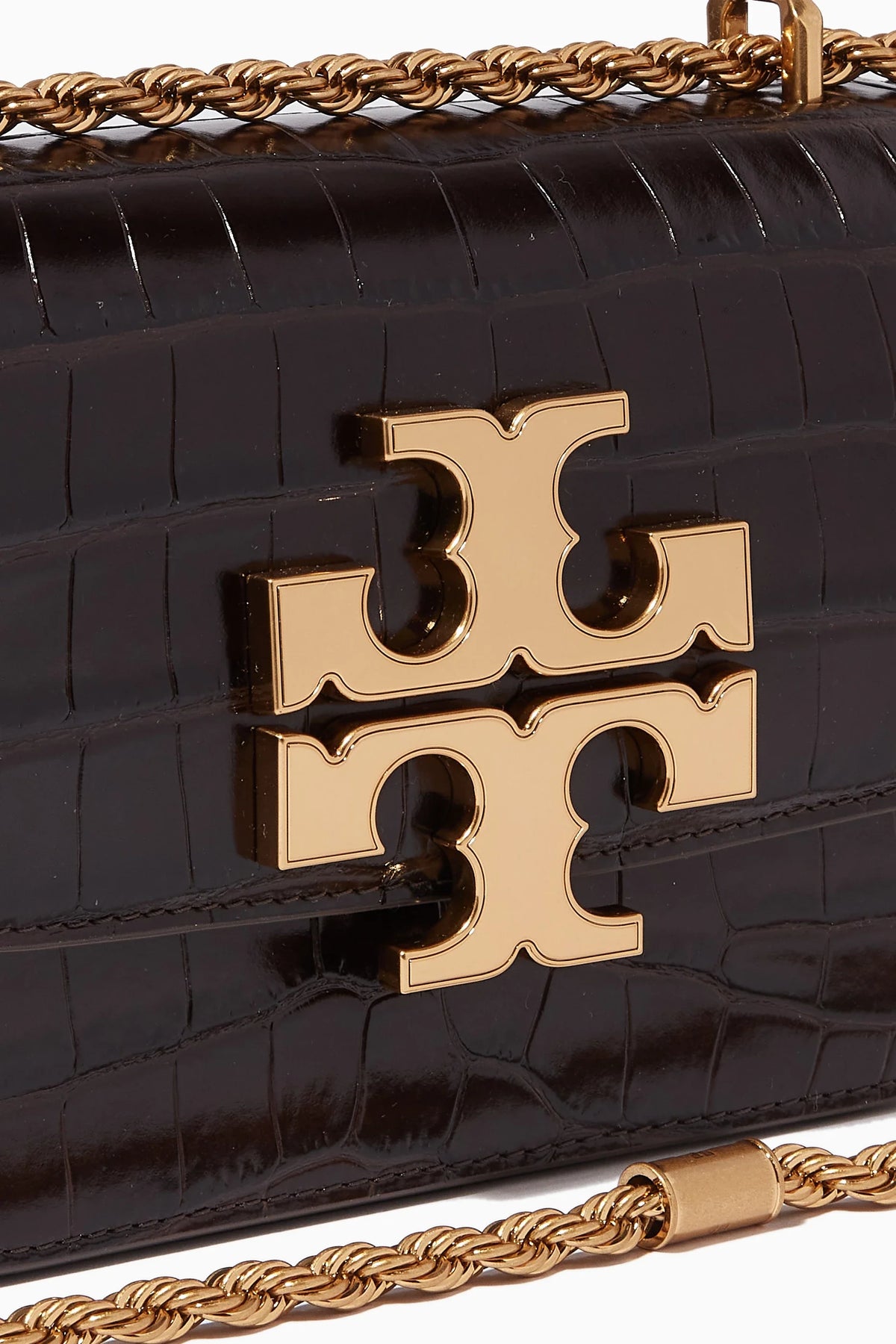 Tory Burch Eleanor Croc Medium with Brand Box