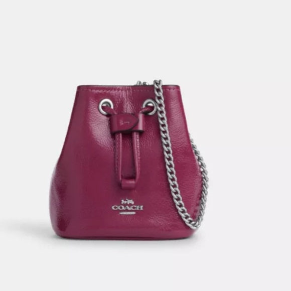 Coach Drawstring Wristlet Pouch with Brand Box