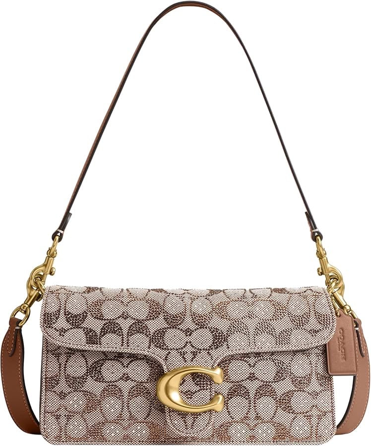 Coach Tabby 20 Crystal Signature Canvas Jacquard with Brand Box