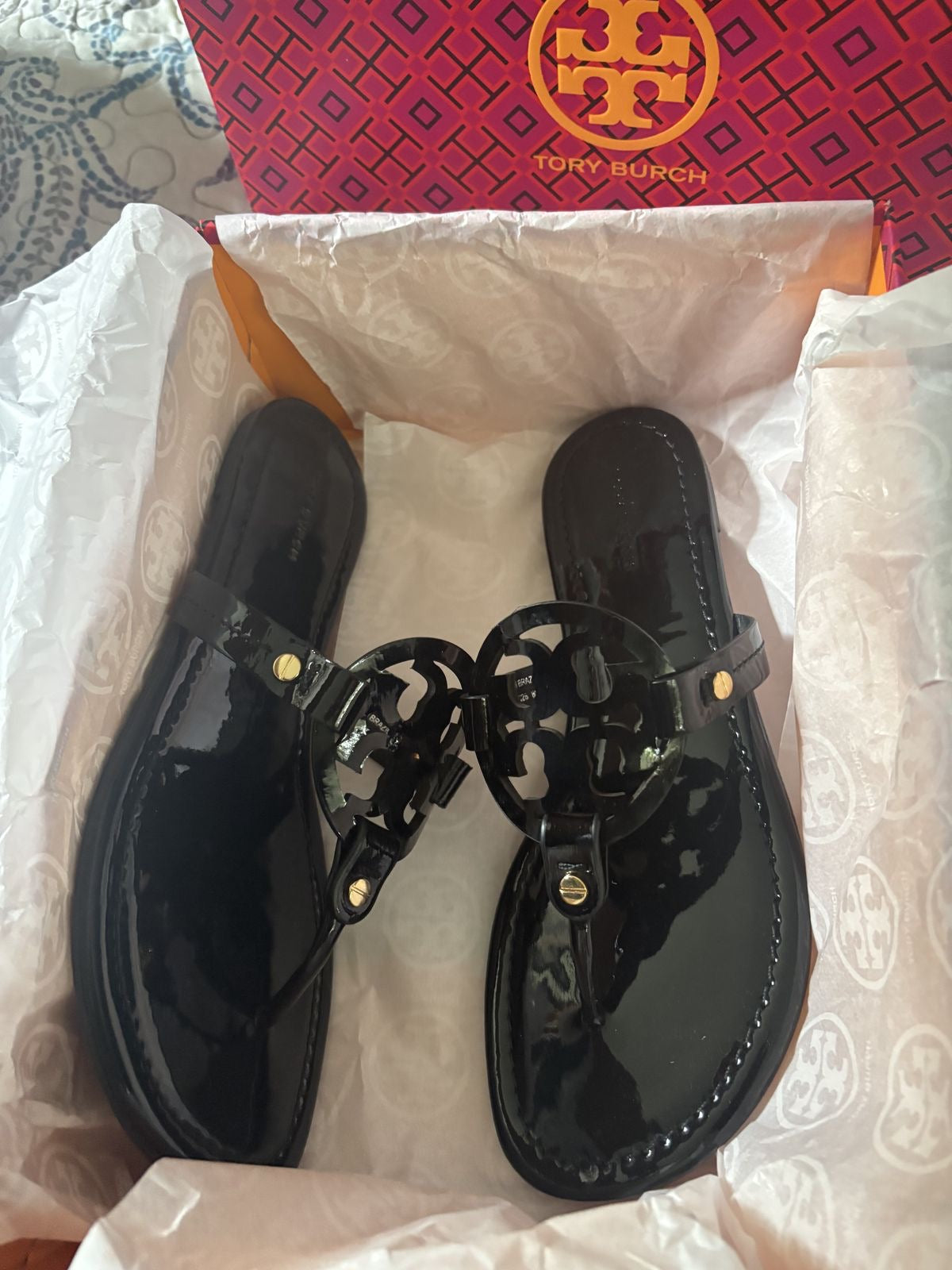 Tory Burch Miller Sandal with Brand Box