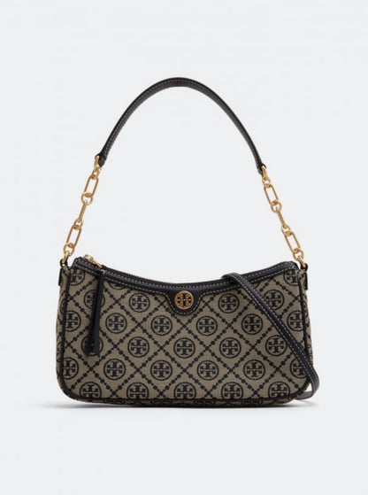 Tory Burch T Monogram Jacquard Studio Shoulder Bag with Brand Box